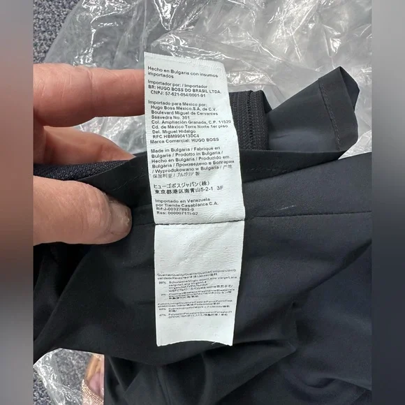 Hugo Boss women’s Blue & Black dress-NWT 
size 0-minor pull - see pic. - Picture 11 of 11